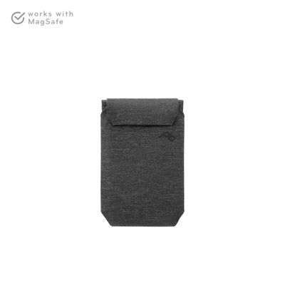 (image), Front view of charcoal mobile stand wallet, M-WA-AB-CH-1